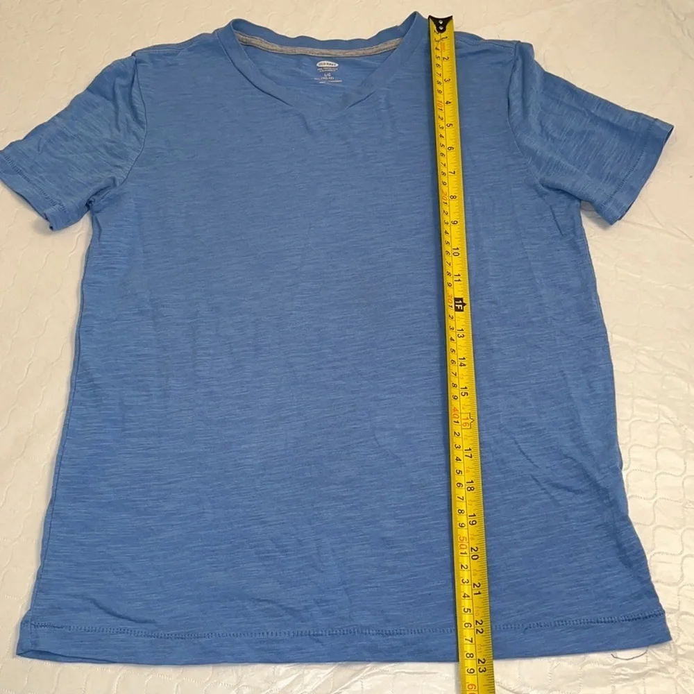 Old Navy super soft light blue v-neck short sleeve burnout tee